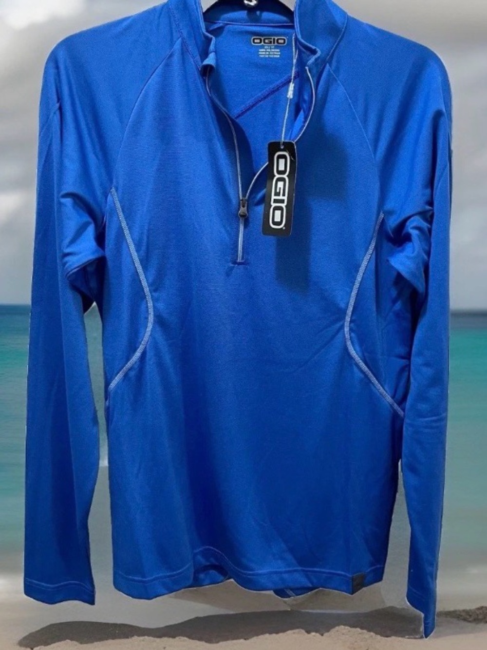 OGIO Athletic Jacket Blue Pullover Pickleball, Gym, Golf Men's Sz XS NEW!
